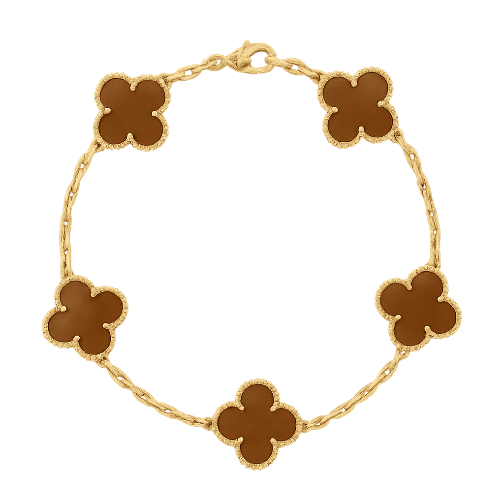 Pulsera Trebol Van Cleef | Baño de Oro + Caja Premium Gratis✨