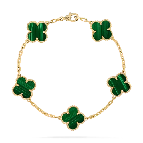 Pulsera Trebol Van Cleef | Baño de Oro + Caja Premium Gratis✨