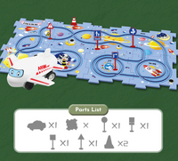 PUZZLE RACER® Pista 25 piezas armables + carro eléctrico