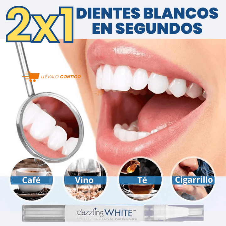 DENTALWHITE® BLANQUEADOR DENTAL 2X1