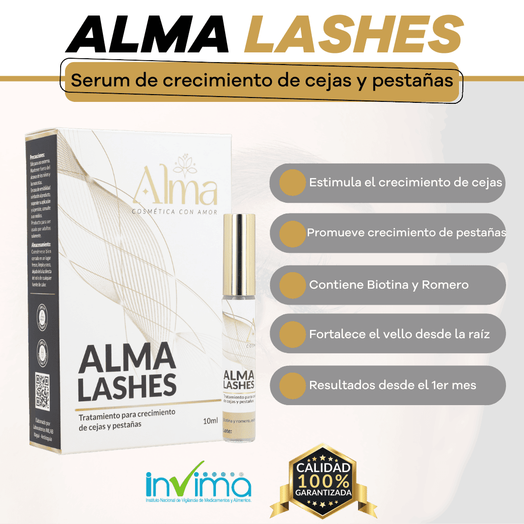 ALMA LASHES®  SÉRUM DE CRECIMIENTO PARA PESTAÑAS Y CEJAS