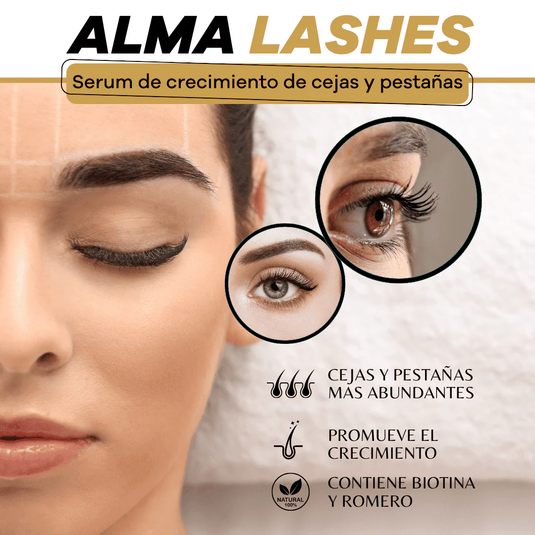 ALMA LASHES®  SÉRUM DE CRECIMIENTO PARA PESTAÑAS Y CEJAS