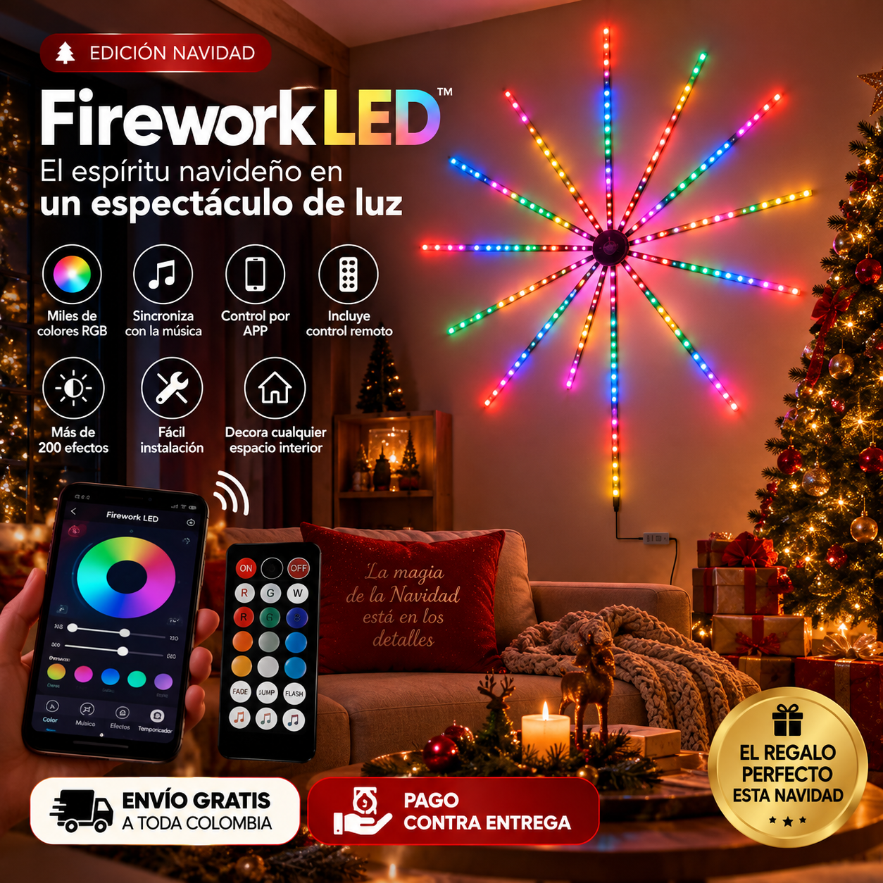 Firework LED™ El espectáculo de luces que transforma cualquier espacio