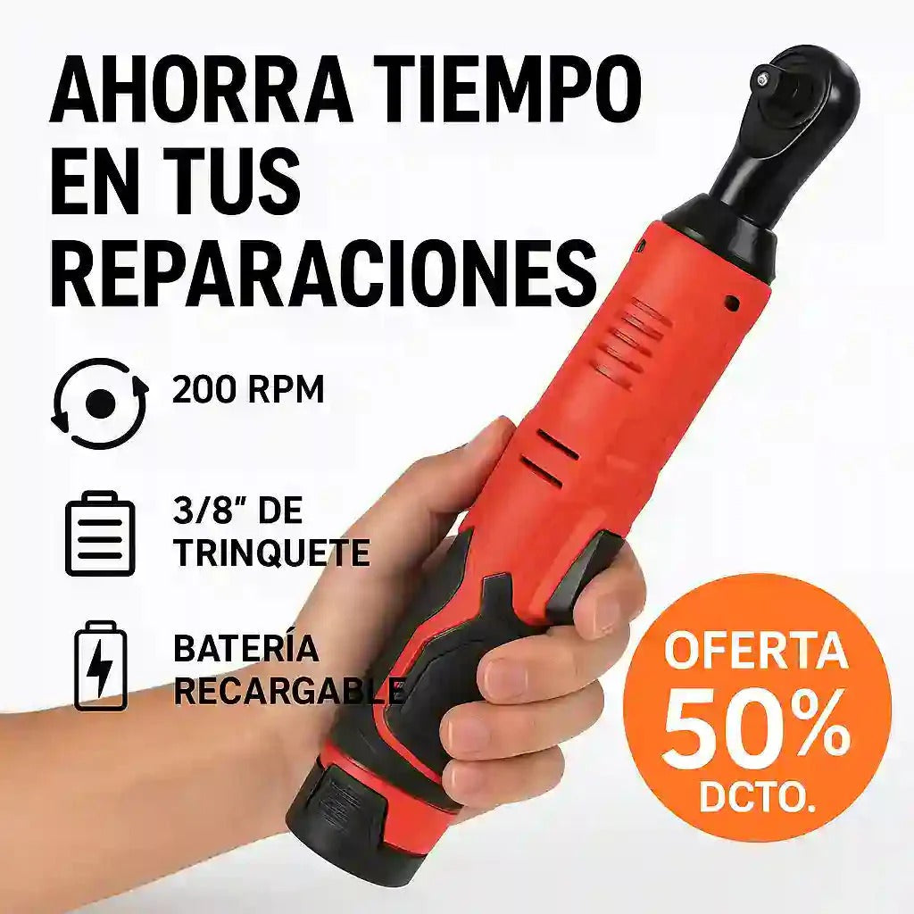LLAVE TRINQUETE UNIVERSAL ELÉCTRICA RECARGABLE